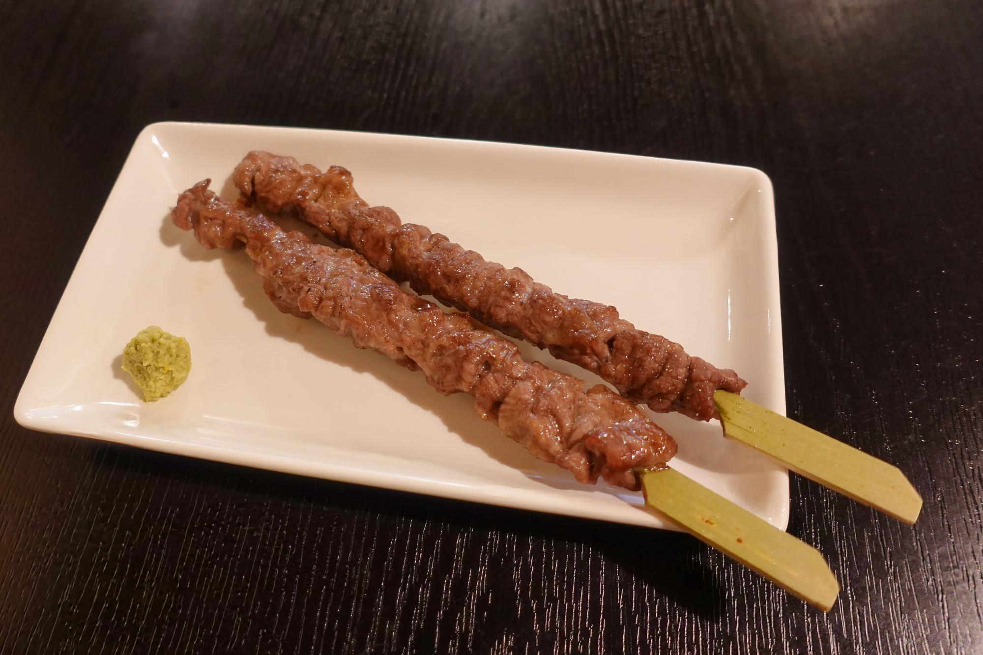 小松島 店長おまかせコース 牛たんゲタ串