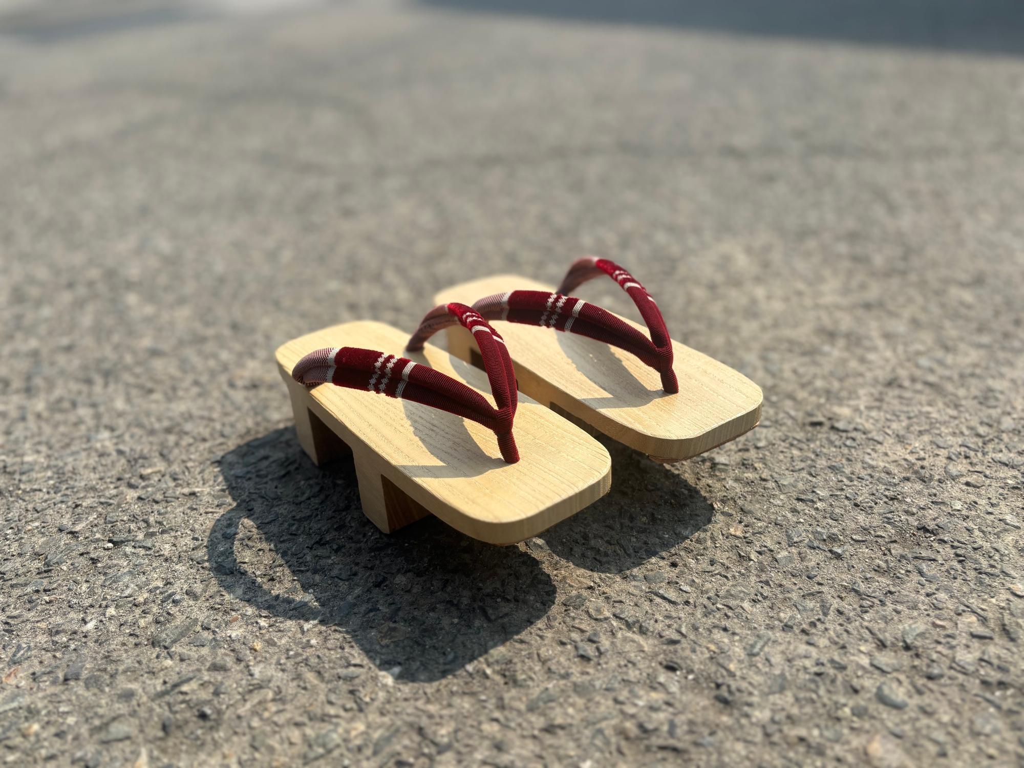 清水屋履物店(清水や) 会津若松市 七日町通り 購入下駄