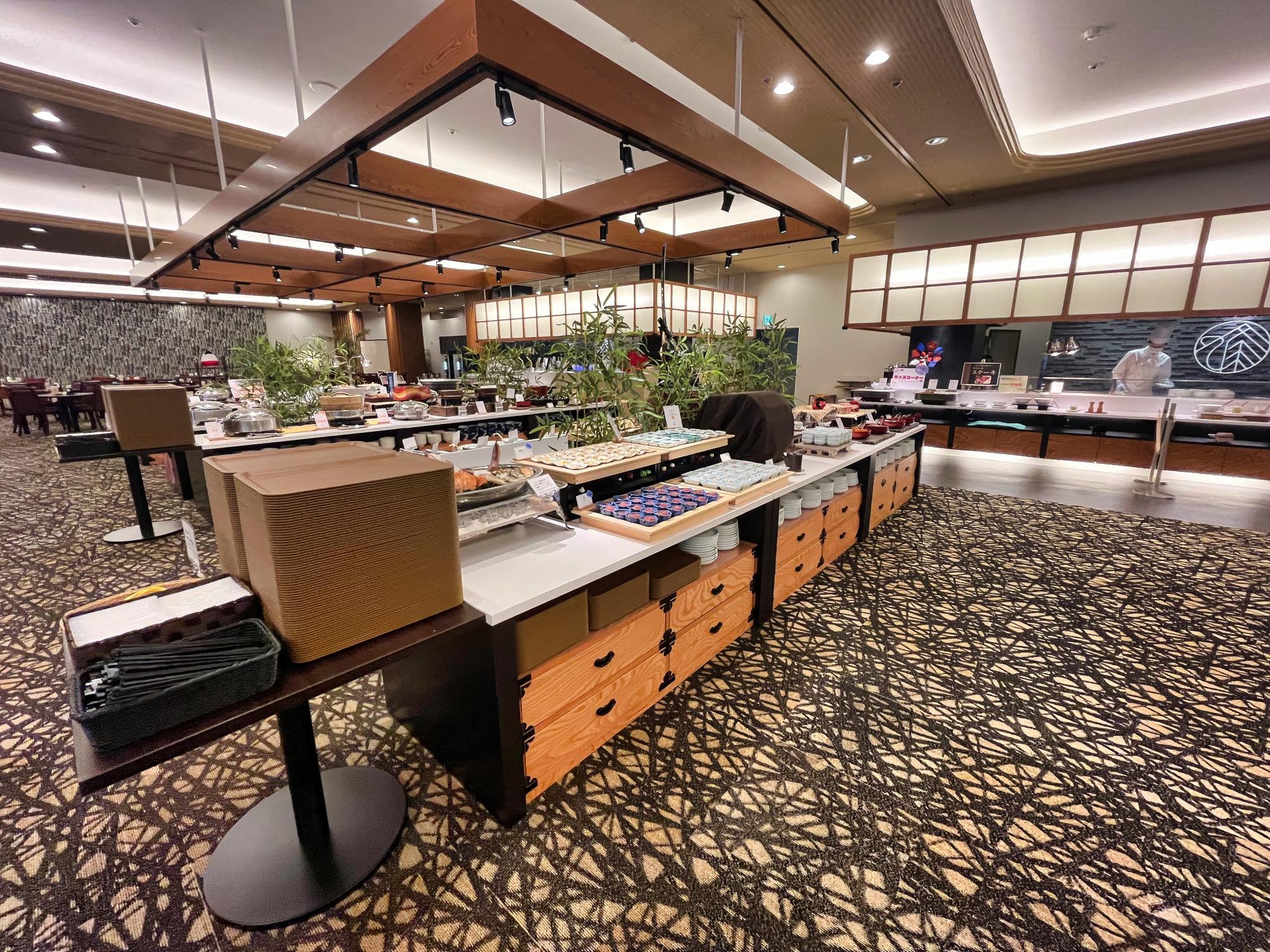 芦ノ牧温泉 丸峰観光ホテル ビュッフェ コーナー