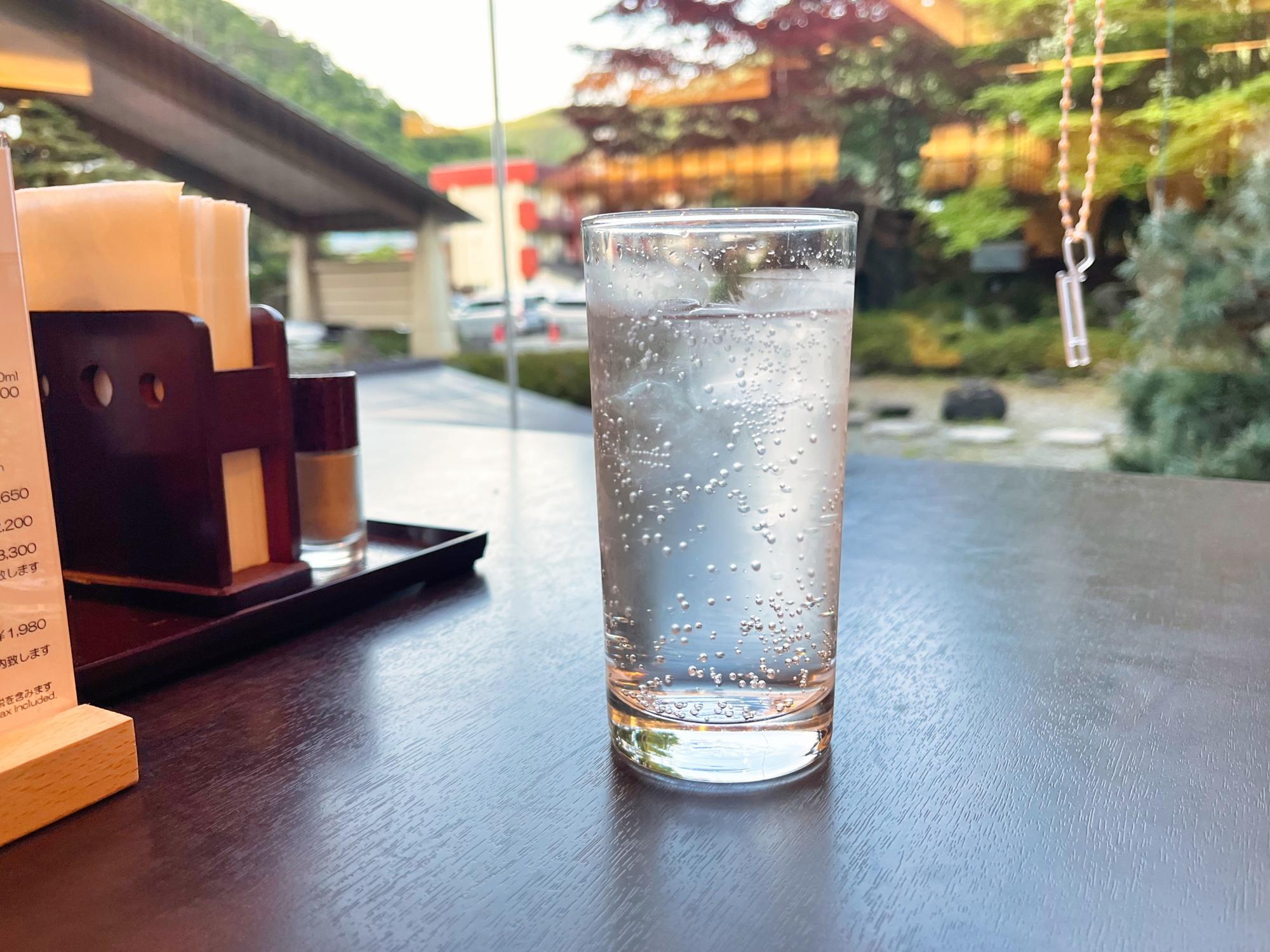 芦ノ牧温泉 丸峰観光ホテル ディナービュッフェ 米焼酎 ねっか ソーダ割り