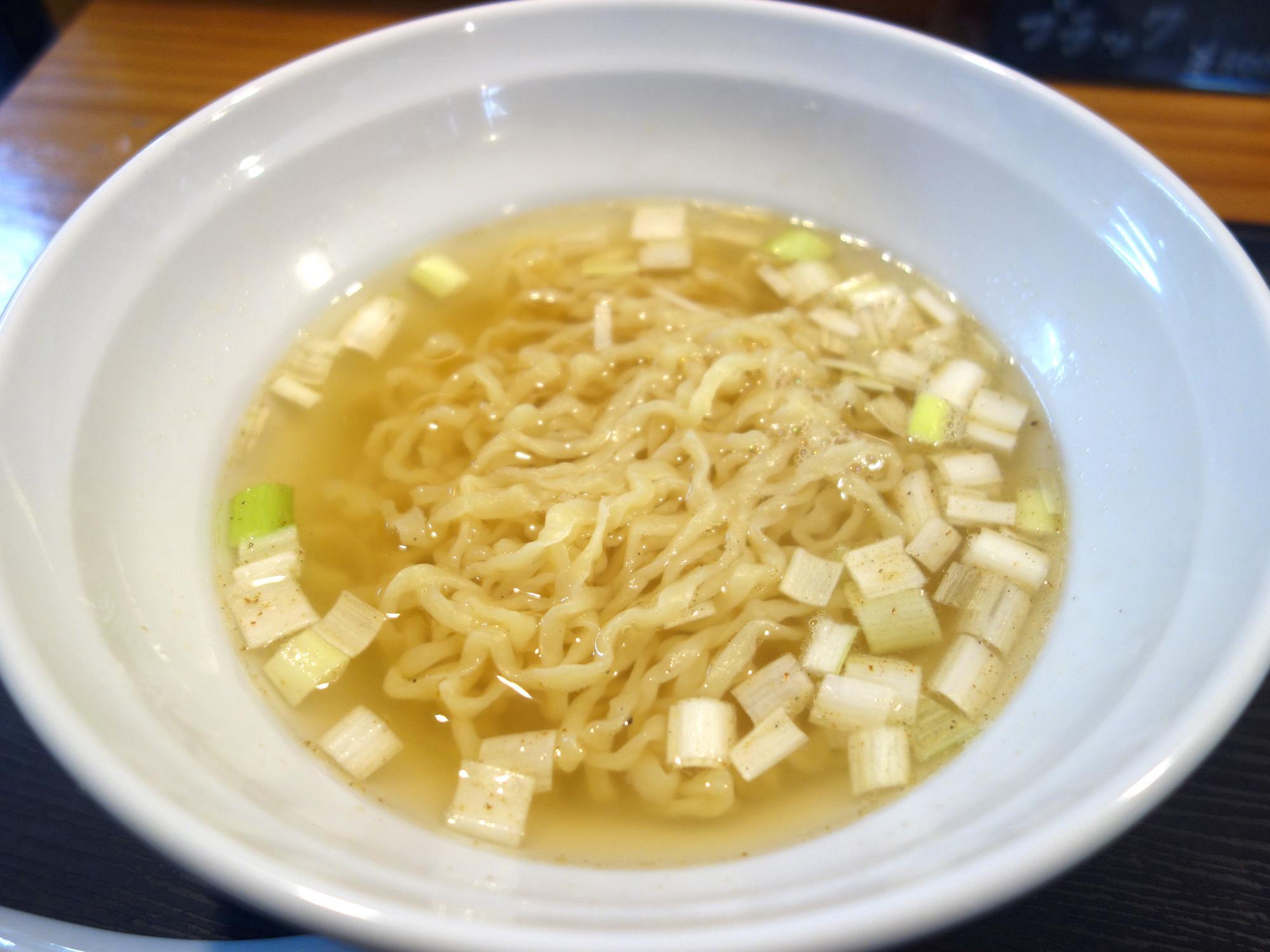 中華そば ふたぼし かけそば ハーフサイズ 塩 あっさり