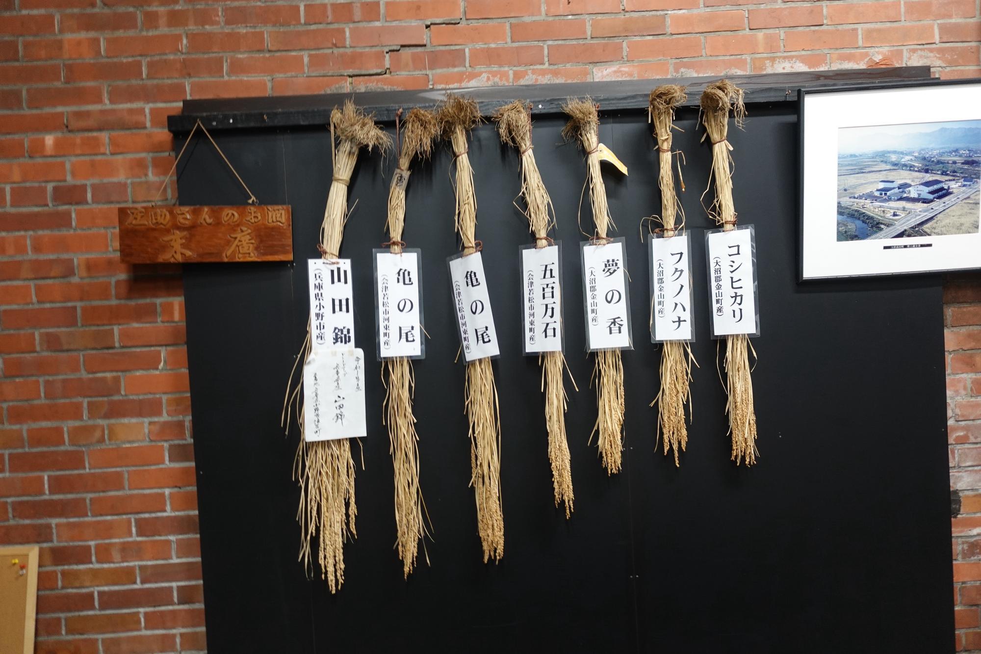 末廣酒造 嘉永蔵 酒米(稲穂)