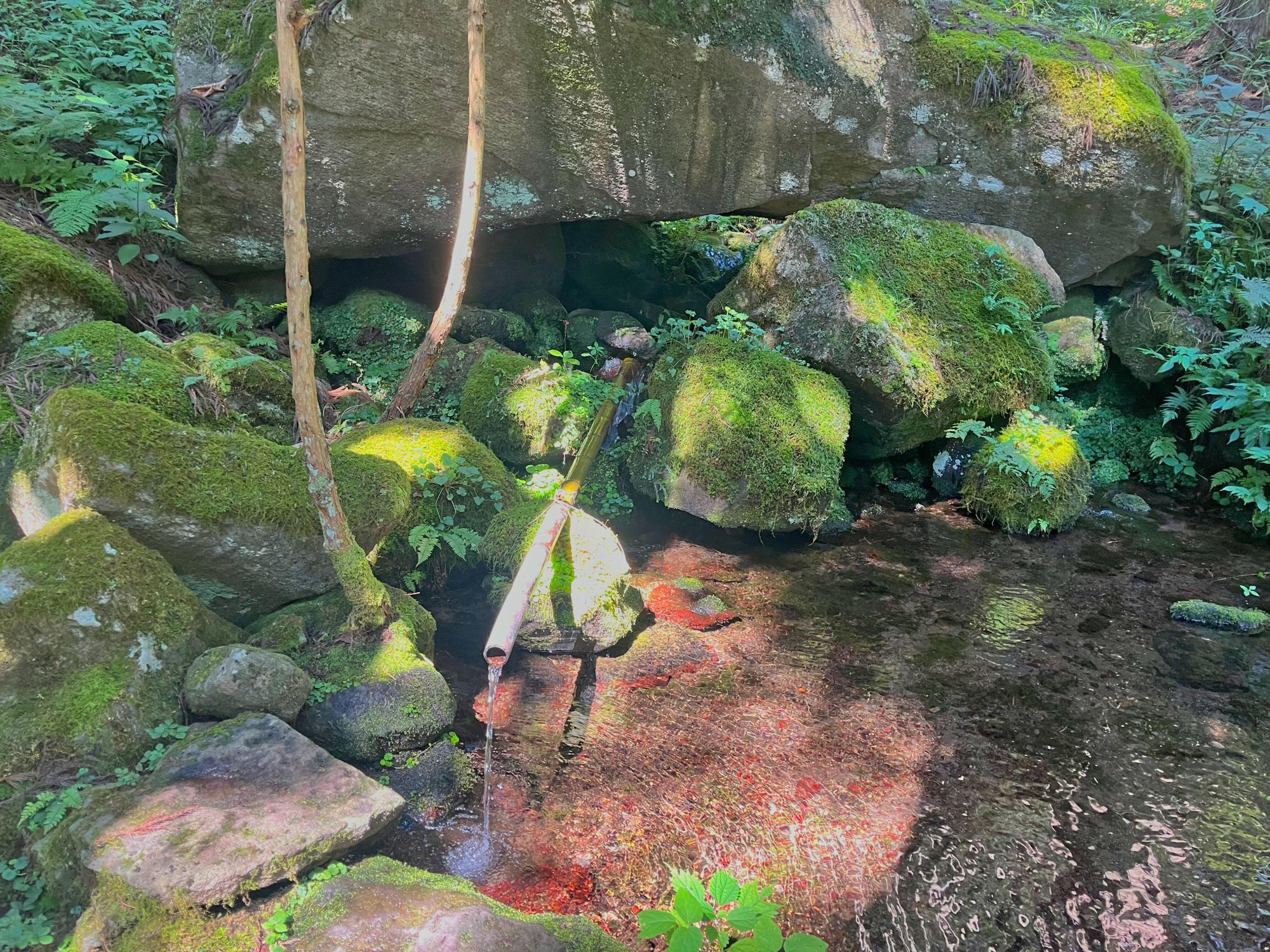 龍ヶ沢湧水  会津 磐梯町