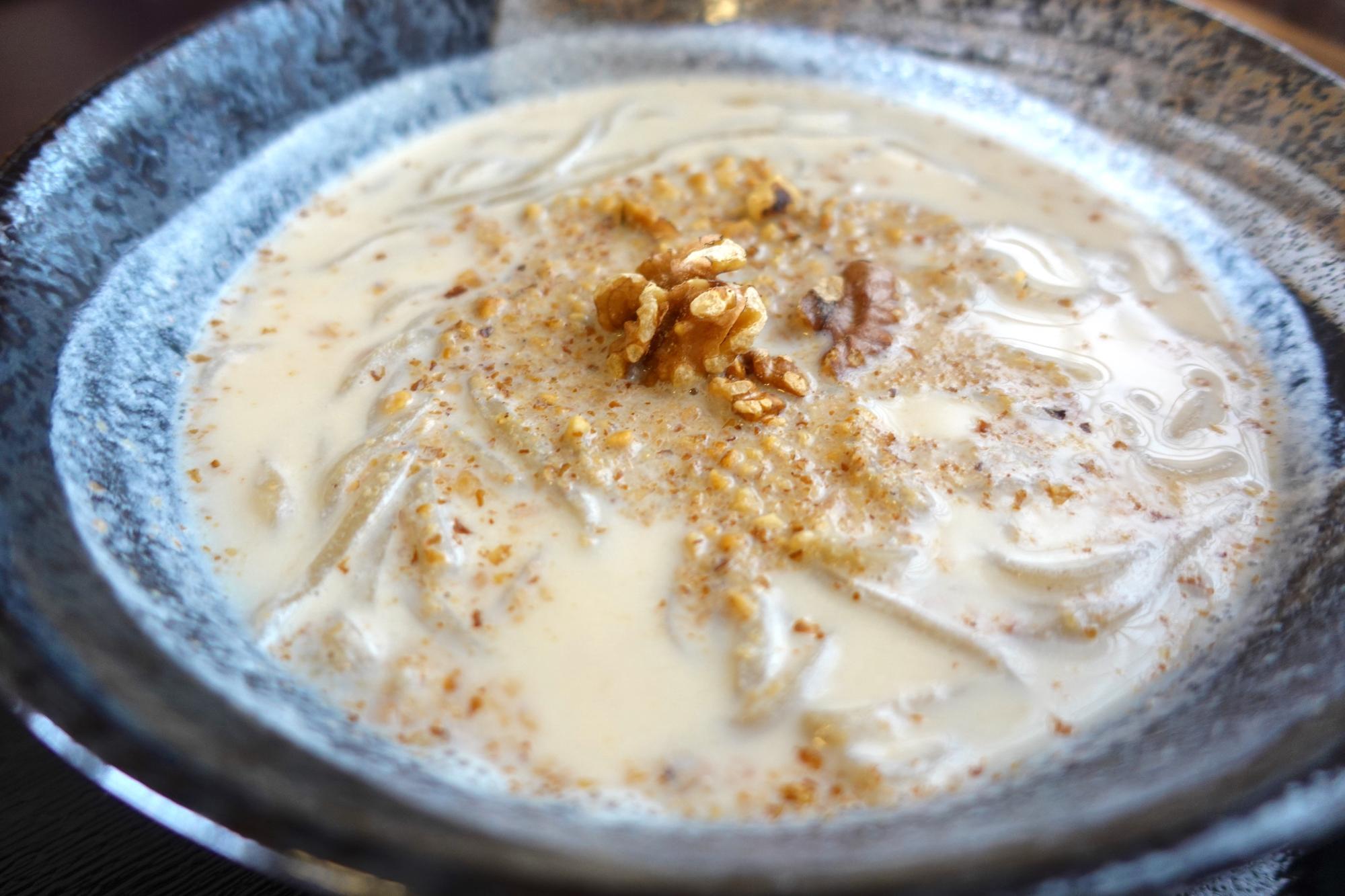 會津 おにやんま 季節限定 くるみ豆乳蕎麦