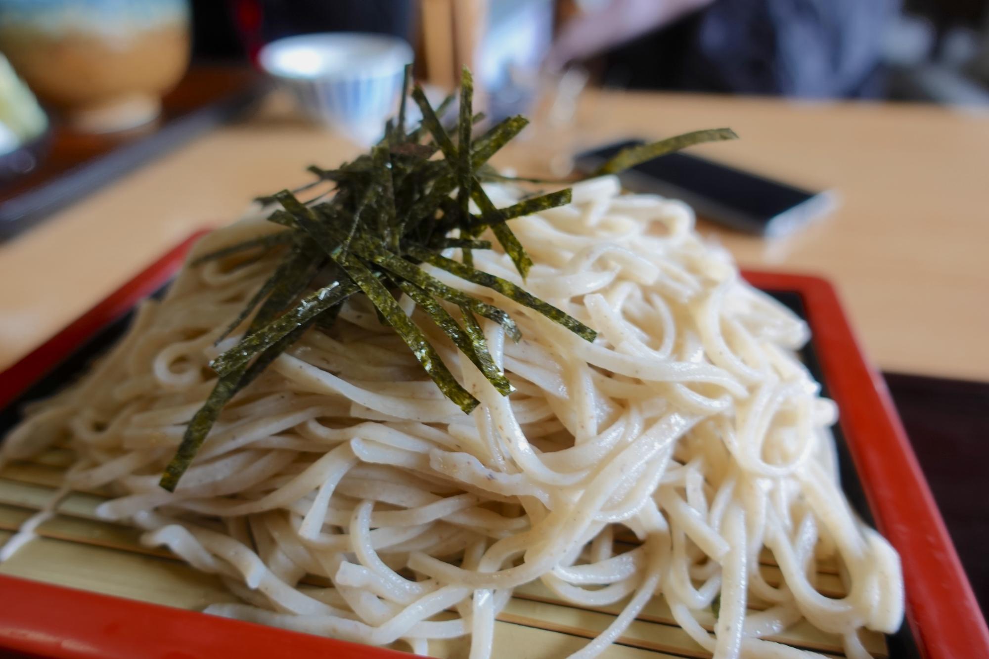 東山庵 ミニざるそば + ミニソースカツ丼(セットメニュー)