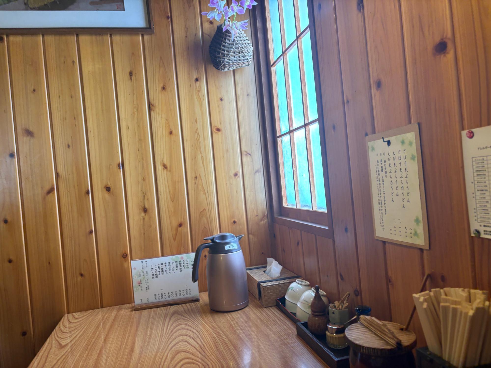 お食事処 喜源 うどんメニュー