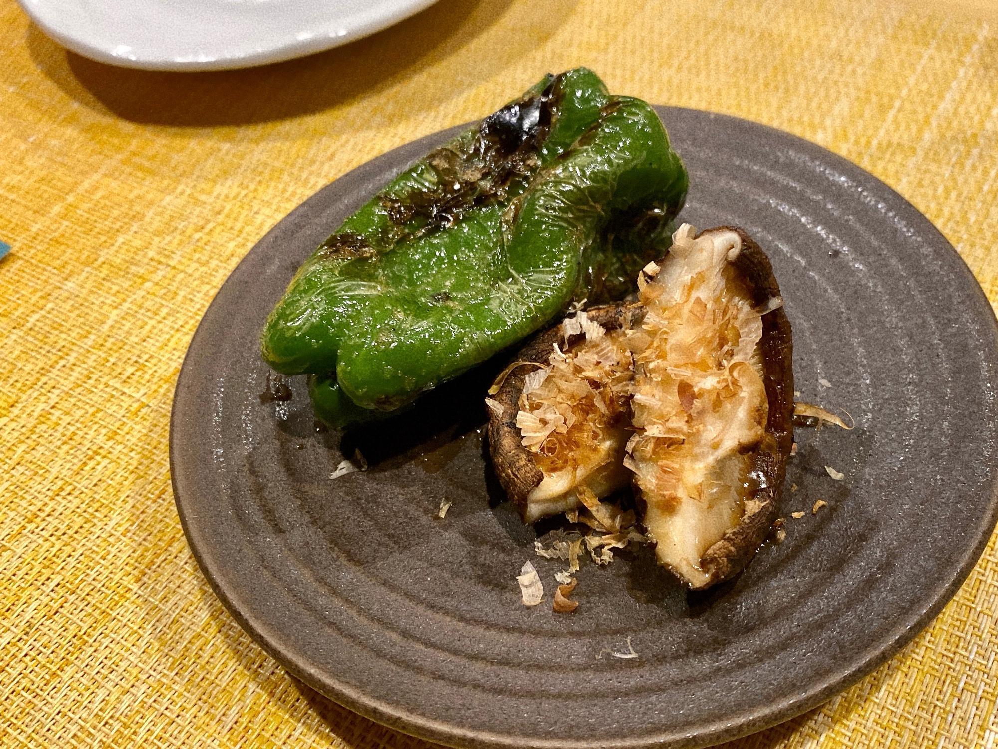 本格炭火焼鳥 萩のや 野菜焼き